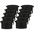 Ipower Grow Bag 15 gallon 10 pack with green edge, 10PK GLGROWBAG15X5EGRNX2